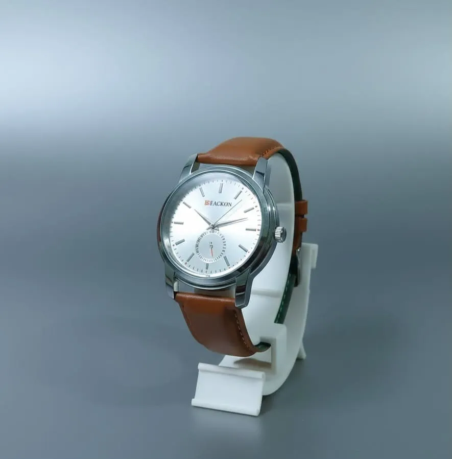 A stylish analog wristwatch 